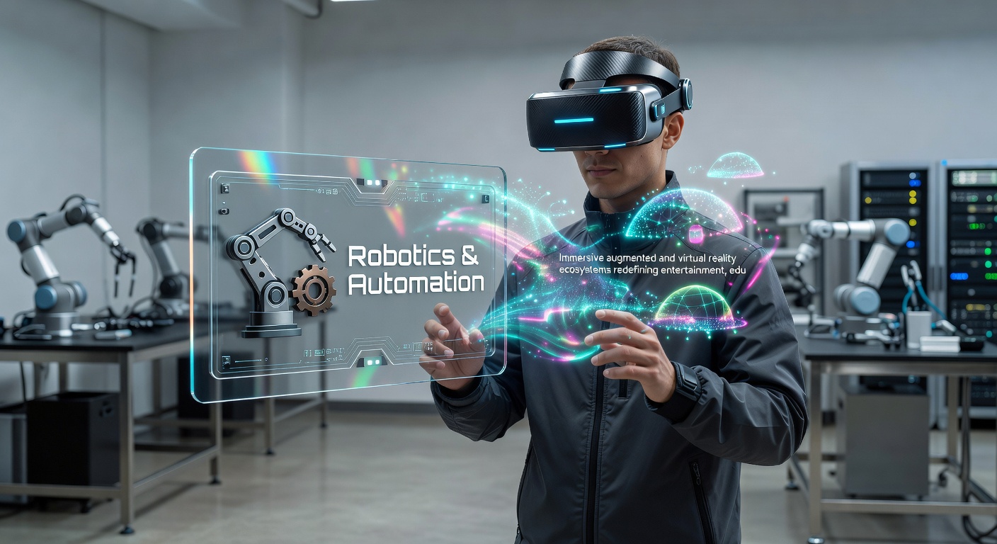 Person wearing Next-Gen VR Headset